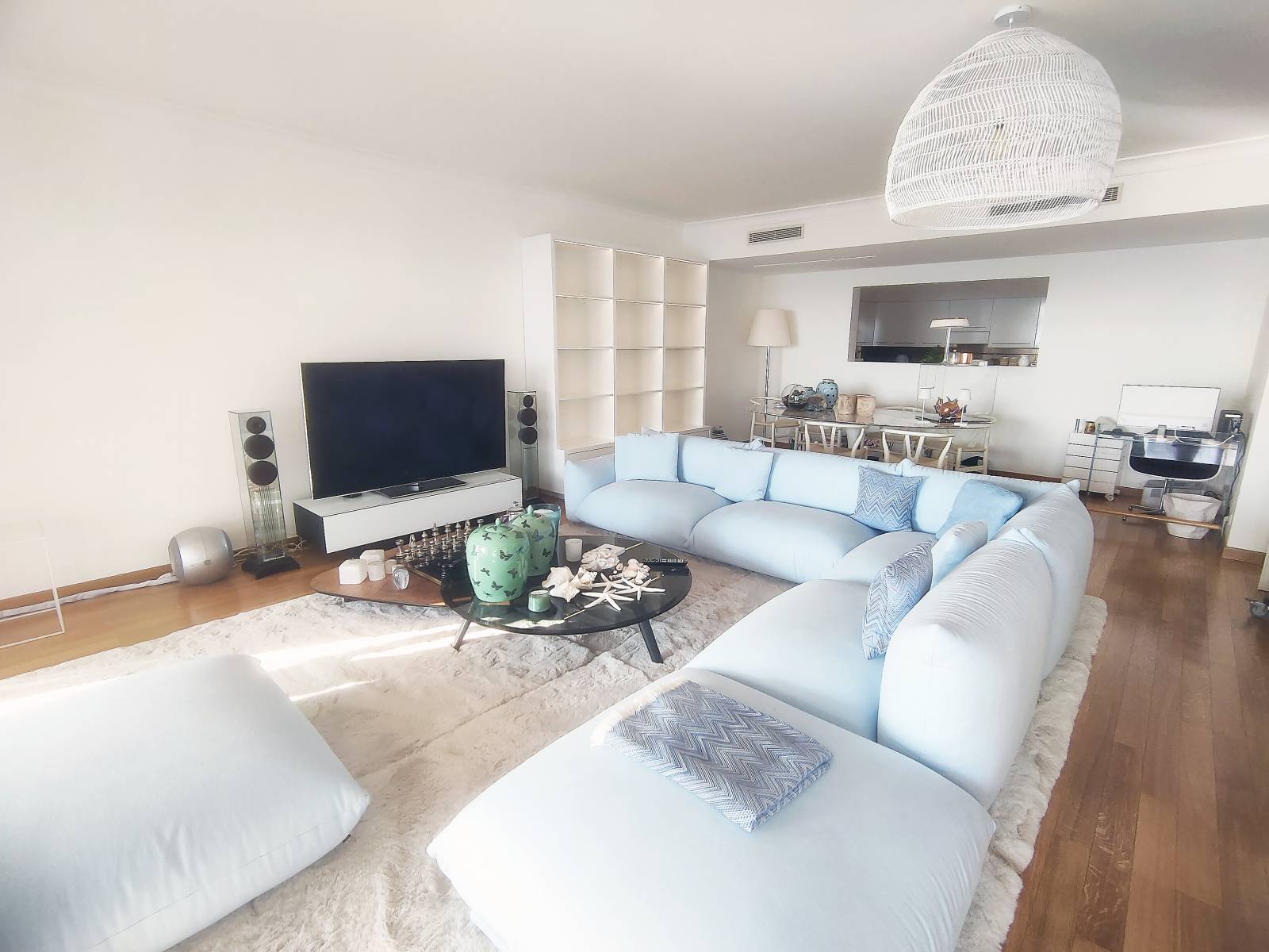 bibliothèque sur mesure laque blanc